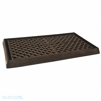 ULTRATECH Spill Tray Black Spill Cap. 14 gal., 53CN49