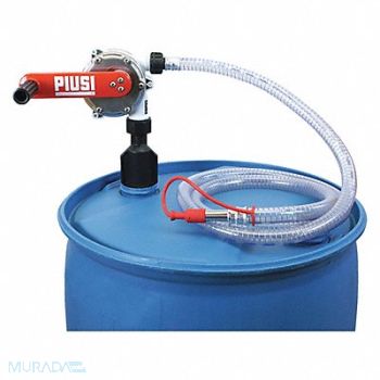 PIUSI Hand Drum Pump Rotary 10 gpm@120 strokes, 53DR85