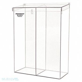 BOWMAN DISPENSERS Protection Dispenser Clear PETG, 53FN82