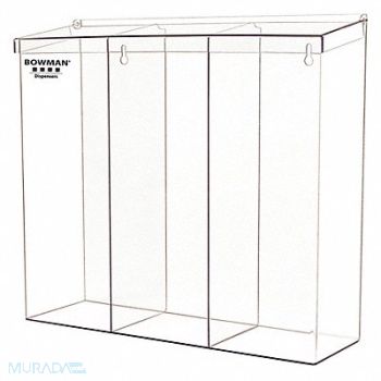 BOWMAN DISPENSERS Protection Dispenser Clear PETG, 53FN83