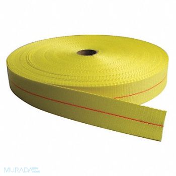 BULK-STRAP Bulk Webbing Yellow 300 ft L 2 W, 53PW79