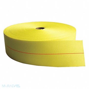 BULK-STRAP Bulk Webbing Yellow 150 ft L 4 W, 53PW84