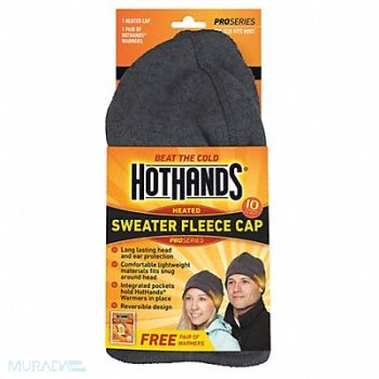 HOTHANDS Heated Fleece Hat Universal Gray PR, 53PX72