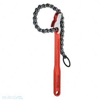 ROTHENBERGER Chain Pipe Wrench Steel 4 Single End, 53RF08