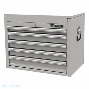 WESTWARD None Silver Heavy Duty Top Chest, 53RH47