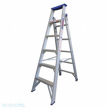 TIVOLI Dual Purpose Ladder 6 ft H Aluminum, 53TX48