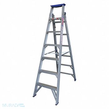 TIVOLI Dual Purpose Ladder 7 ft H Aluminum, 53TX49