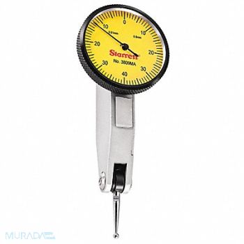 STARRETT Dial Test Indicator Set 1-1/4 Yellow, 53VD57