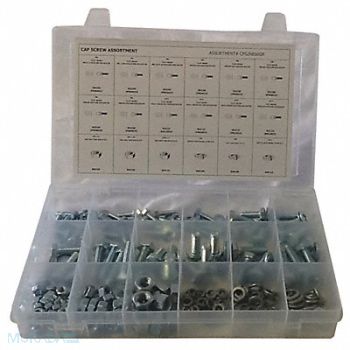 GRAINGER APPROVED HexHeadCap Screw Asrtmnt No ofPieces 225, 53WR32