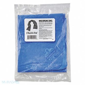 CHILL-ITS BY ERGODYNE Evaporative Cooling Towel Blue PK50, 54DF05