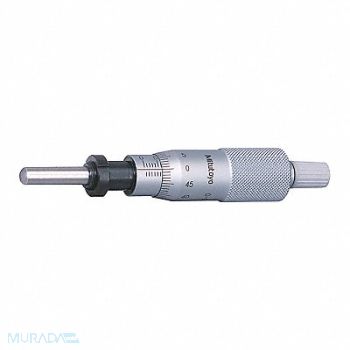 MITUTOYO Micrometer Head 0 to 25mm Range Steel, 54GE57