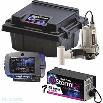 LIBERTY PUMPS Back-up Pump 12VDC No Switch 1-1/2 FNPT, 54JG92