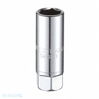 WESTWARD Spark Plug Socket 16 mm Steel, 54PR31