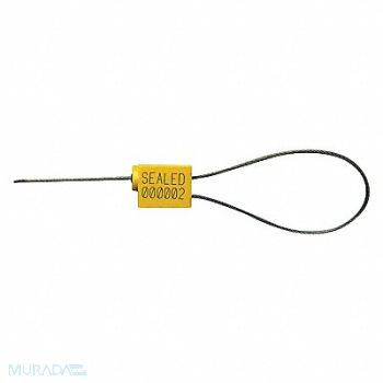 TYDENBROOKS 3/32 Cable Seals Yellow Plastic PK100, 54UA11