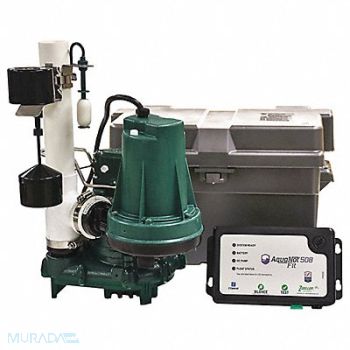 ZOELLER Sump/Battery Back-Up System Pump HP 1/3, 54XM27
