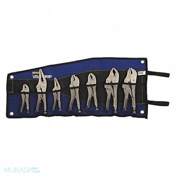 IRWIN VISE-GRIP Locking Pliers Set 7 pcs. 3/8 W Jaw, 54ZG12