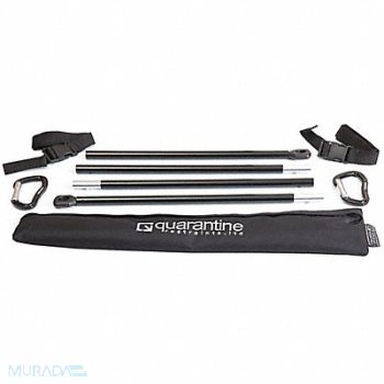 QUARANTINE RESTRAINTS Cargo Net Black Polyester 8 ft 3 L, 54ZV45