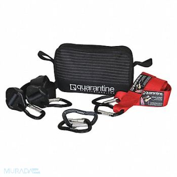 QUARANTINE RESTRAINTS Tie Down Strap Accesory Kit Black 50, 54ZV52