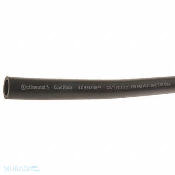 CONTINENTAL Garden Hose 3/4 ID x 100 ft Black, 55AX09