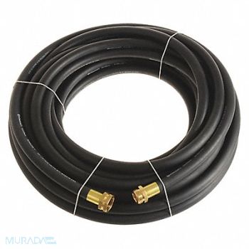 CONTINENTAL Garden Hose 1/2 ID x 100 ft Black, 55AX23