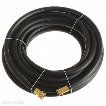 CONTINENTAL Garden Hose 5/8 ID x 100 ft Black, 55AX24