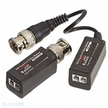 TRIPLETT Video Balun 5MP BNC Interface Black, 55EE06
