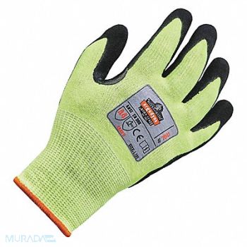 ERGODYNE Coated Gloves Nitrile Sandy 2XL Lime PR, 55EE91