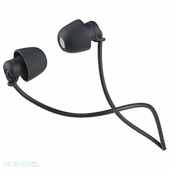 MOBILESPEC Wired Earbuds Silicone 110VAC Black, 55FC51