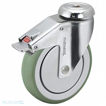 MEDCASTER Bolt-Hole Caster Swivel 6 Wheel Dia, 56HC33