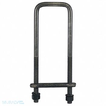 BUYERS PRODUCTS Square Bend U-Bolt Kit Steel 20 L, 55MX32