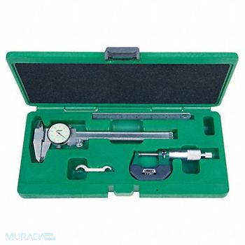 INSIZE Precision Meas.Tool Kit Dial Caliper, 55VN79