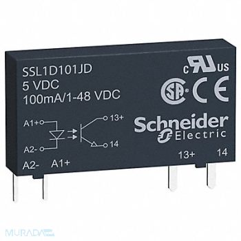 SCHNEIDER Solid State Relay 3-12V DC 0.1A Pins, 55WZ90