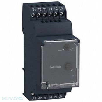 SCHNEIDER AdjCurrntSensingRelay 12Pins 24-240VACDC, 55WM02