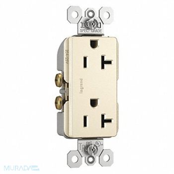 LEGRAND Receptacle Straight Blade 20A NEMA 5-20R, 56FN10