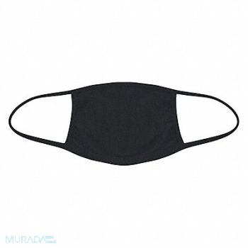 INTERNATIONAL ENVIROGUARD Face Mask Black Cotton Resuable PK10, 56LG21