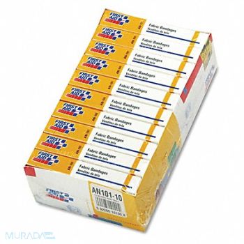 FIRST AID ONLY FirstAid Refill Fabric Bandage 1x3 PK160, 56XE60