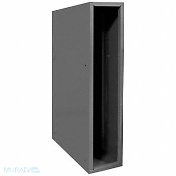 DURHAM MFG Storage Cabinet 1 Opening Gray Steel, 49H244