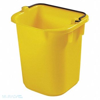 RUBBERMAID COMMERCIAL PRODUCTS Disinfecting Pail 5 qt Yellow, 58LM07