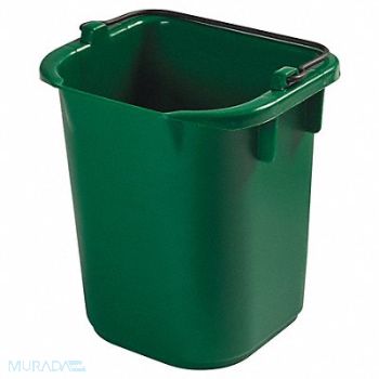 RUBBERMAID COMMERCIAL PRODUCTS Disinfecting Pail 5 qt Green, 58LM10
