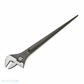 WILLIAMS Adjustable Wrench Construction Black, 58XA87