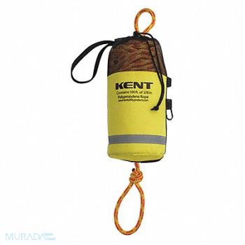 KENT SAFETY Rescue Throw Bag With 100ft. Rope, 59MD28