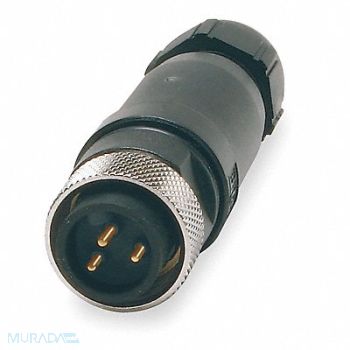 BRAD HARRISON Internal Thread Connector 3 Male 16 AWG, 5AA62