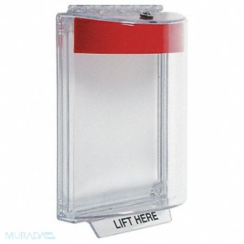 SAFETY TECHNOLOGY INTERNATIONAL Pull Station Cover w/Horn Flush 2-21/32D, 5AFY1