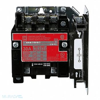 SQUARE D H5218 Lighting Contactr 4P 120V Open ElecHeld, 5B140