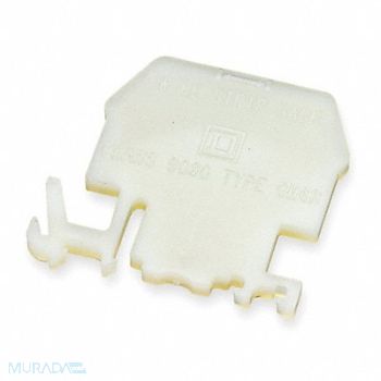 SQUARE D TermBlkEndBarr 9080G Nylon DIN Rail, 5B378