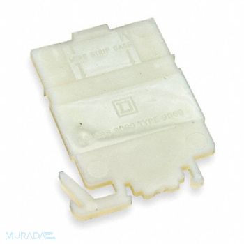 SQUARE D TermBlkEndBarr 9080G Nylon DIN Rail, 5B376