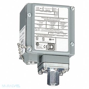 SQUARE D Pressure Swtch SPDT 1/4-18 FNPT Stndrd, 5B425