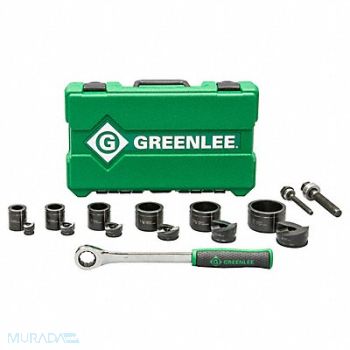 GREENLEE Manual Punch Driver Set 15 10 ga. Steel, 5C632