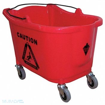 TOUGH GUY D8083 Mop Bucket Red 8 3/4 gal, 5CJJ2