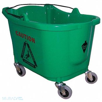 TOUGH GUY D8083 Mop Bucket Green 8 3/4 gal, 5CJJ3